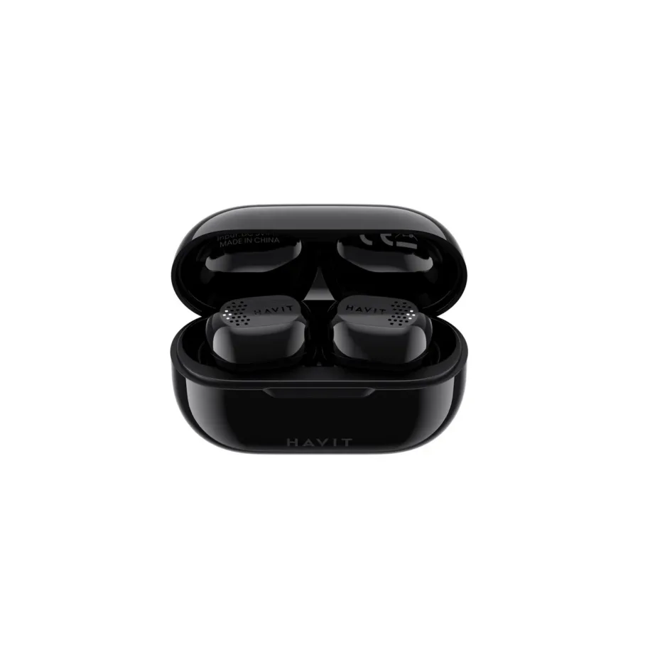 Havit TW925 mustad TWS in-ear juhtmevabad kõrvaklapid Bluetooth 5.1, 15 t mänguaega, laadimiskarbiga, mikrofoniga