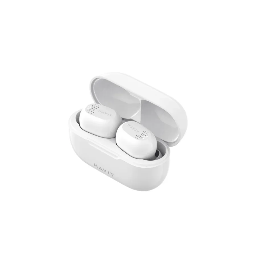 Havit TW925white TWS 5.1 valged juhtmevabad in-ear kõrvaklapid mikrofoniga ja laadimiskarbiga, 5 h heli, 15 h tööaeg - 6