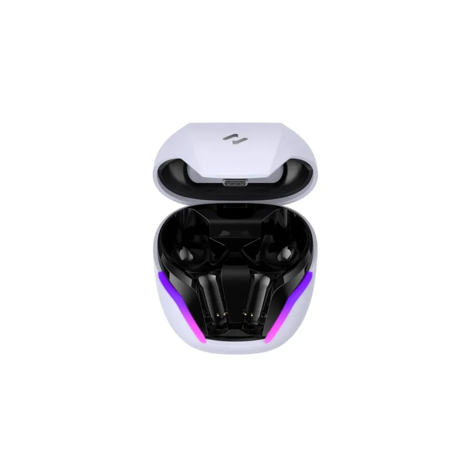 Havit TW970 valged TWS Bluetooth 5.3 kõrvasisesed kõrvaklapid mängurežiimi ja laadimiskarbiga, kuni 24 h tööaeg - 9