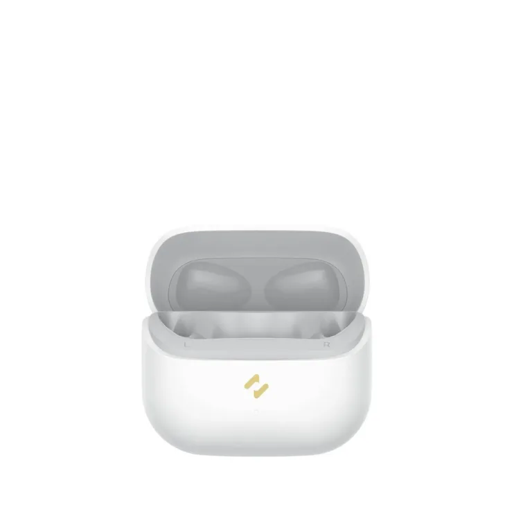 Havit TW982 valged TWS juhtmevabad in-ear kõrvaklapid Bluetooth 5.4, 13 mm draiverid, 7,5 h kuulamisaega, mikrofoniga, laadimiskarbi ja puutejuhtimisega