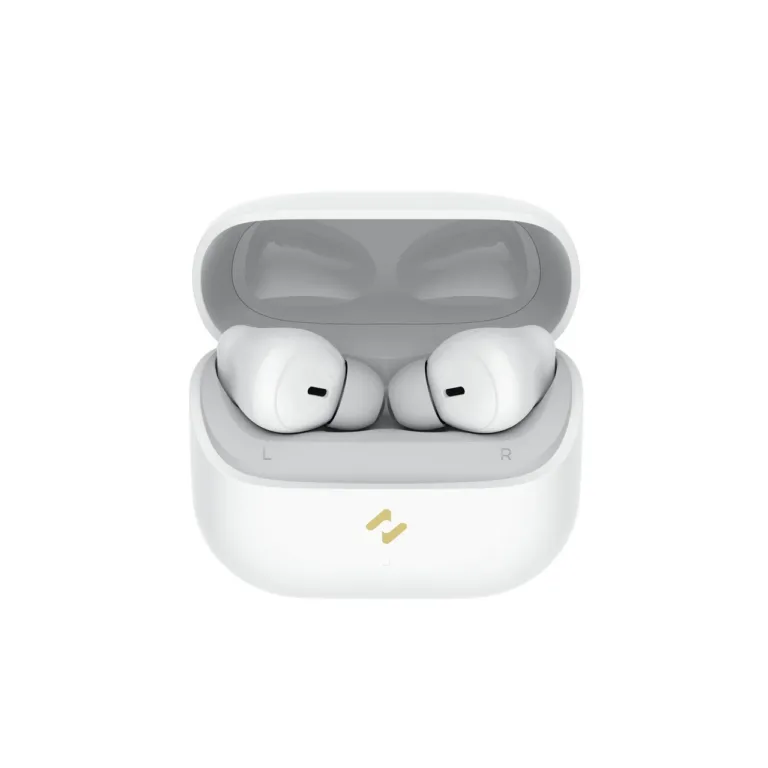 Havit TW982 valged TWS juhtmevabad in-ear kõrvaklapid Bluetooth 5.4, 13 mm draiverid, 7,5 h kuulamisaega, mikrofoniga, laadimiskarbi ja puutejuhtimisega