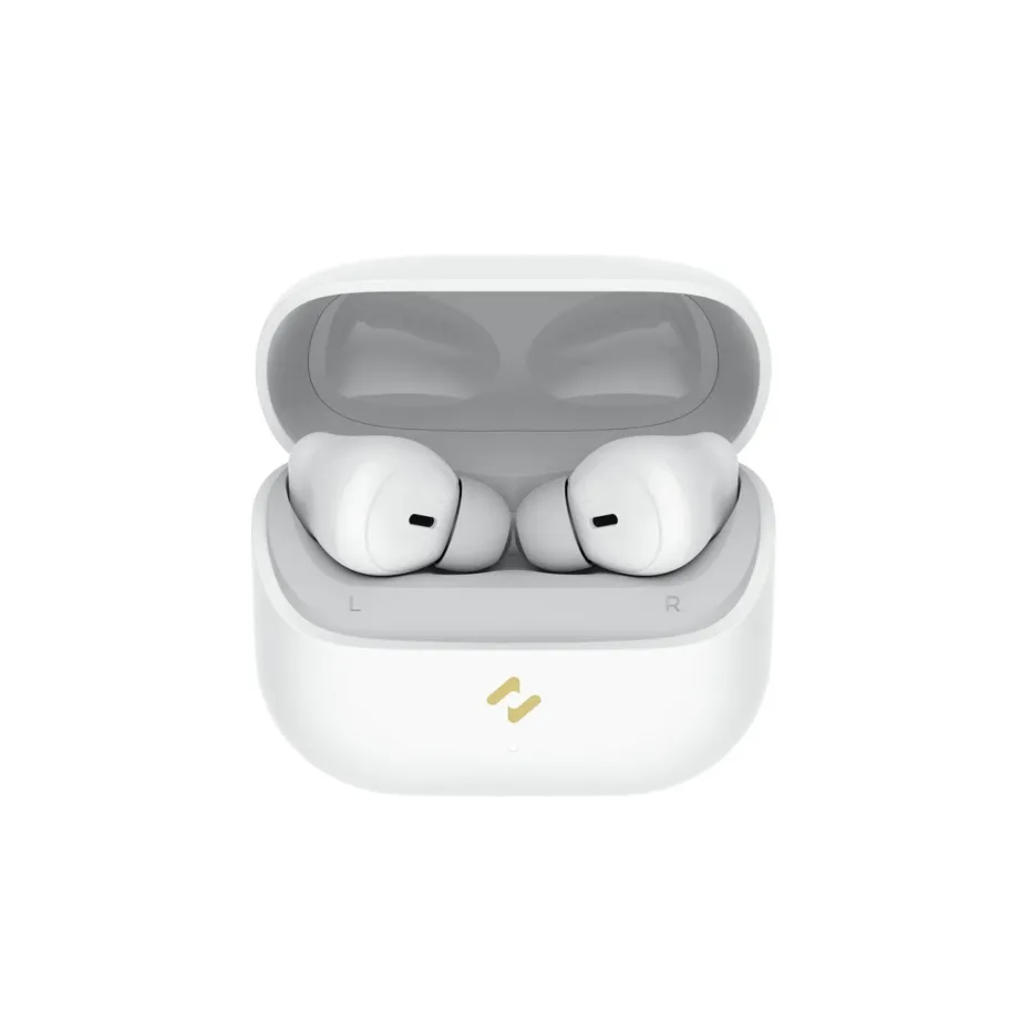 Havit TW982 valged TWS juhtmevabad in-ear kõrvaklapid Bluetooth 5.4, 13 mm draiverid, 7,5 h kuulamisaega, mikrofoniga, laadimiskarbi ja puutejuhtimisega – 6