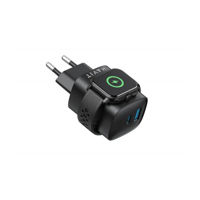 Havit UC132 EU 22W GaN must laadija, 4x USB-C, 2x USB-A, ülepinge- ja ülekuumenemiskaitse, vooluvõrgutoitega