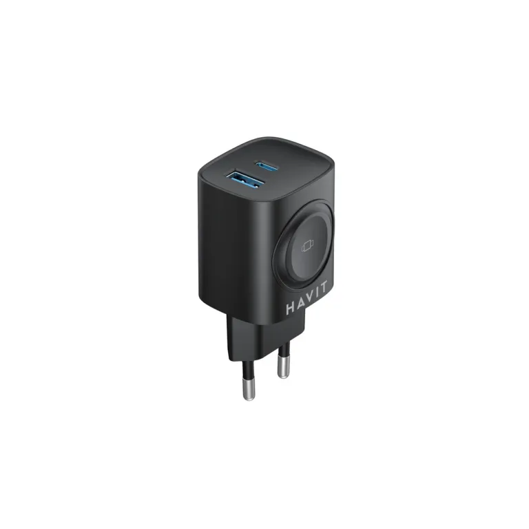 Havit UC132 EU 22W GaN must laadija, 4x USB-C, 2x USB-A, ülepinge- ja ülekuumenemiskaitse, vooluvõrgutoitega