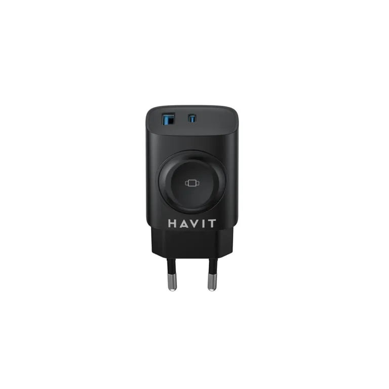 Havit UC132 EU 22W GaN must laadija, 4x USB-C, 2x USB-A, ülepinge- ja ülekuumenemiskaitse, vooluvõrgutoitega