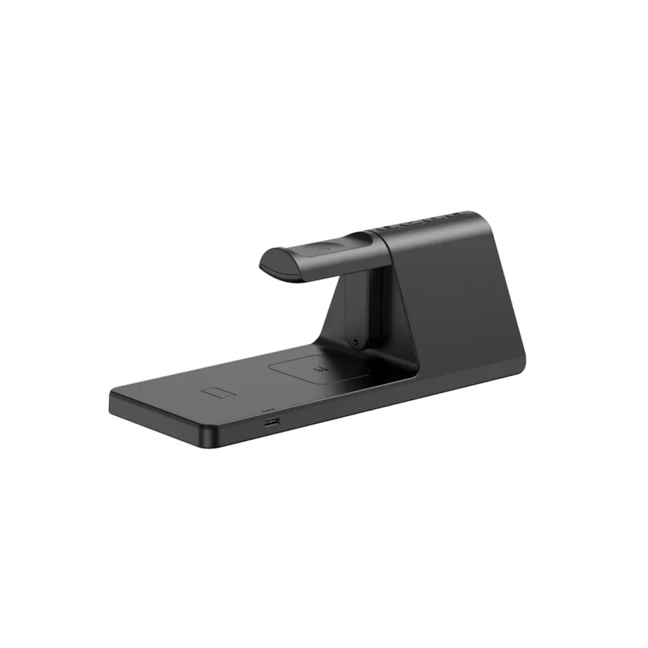Havit W3042 15W must 3-ühes juhtmevaba laadimisjaam äratuskella ja öövalgusega, 215x86x80 mm – 4
