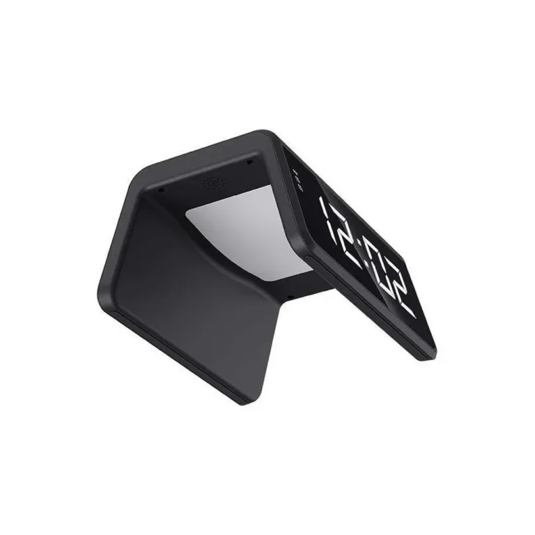 Havit W320 must 15W 6-ühes juhtmevaba laadija äratuskellaga, LED-ekraan, RGB-taustavalgus ja äratuskell, 145x116x73 mm