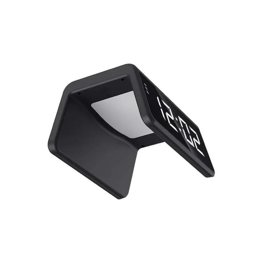 Havit W320 must 15W 6-ühes juhtmevaba laadija äratuskellaga, LED-ekraan, RGB-taustavalgus ja äratuskell, 145x116x73 mm – 4