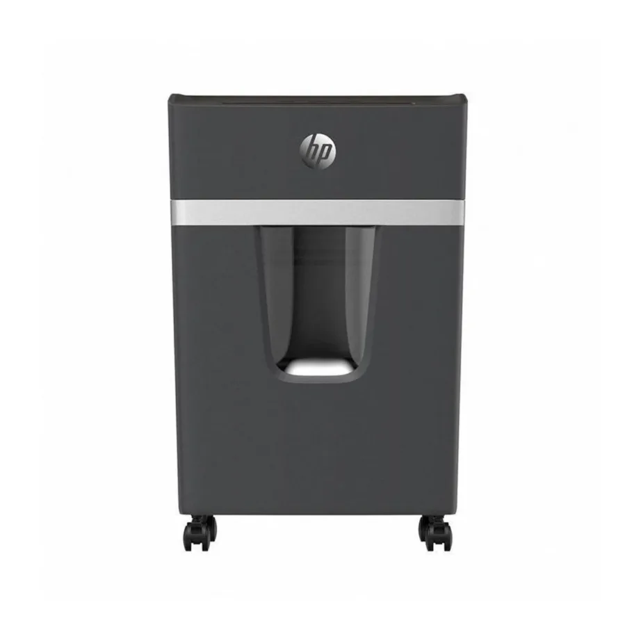 Hewlett-Packard 581835 Pro Shredder 10MC 20L mikro-lõikur P-5, 10 lehte, hävitab paberi ja kaardid, tumehall – 3