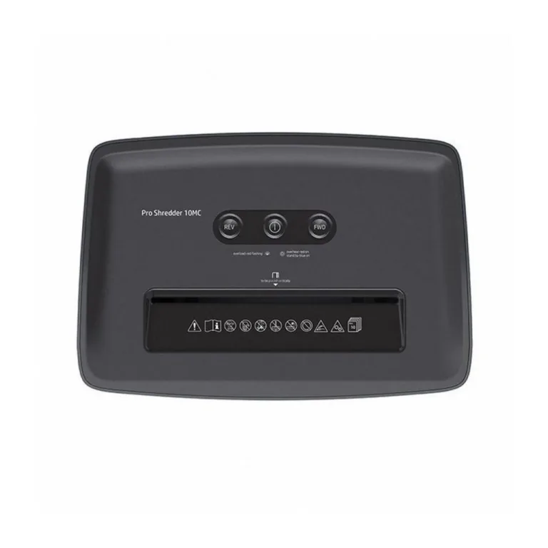 Hewlett-Packard 581835 Pro Shredder 10MC 20L mikro-lõikur P-5, 10 lehte, hävitab paberi ja kaardid, tumehall