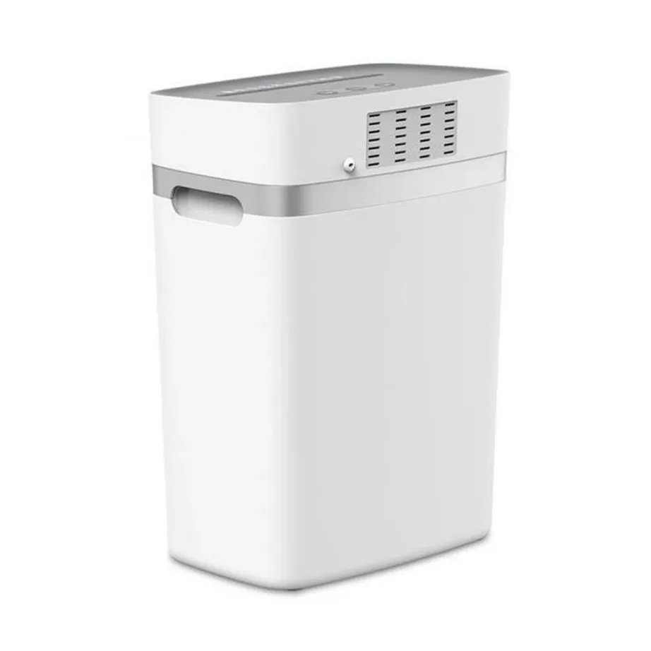 Hewlett-Packard HP ONESHRED 12CC 23L 12-leheline mikrolõikega paberihunt, P-4 turbe, 4×35 mm, käsitsitoitega, kirjaklambrite ja krediitkaartide hävitusvõimalusega, helehall – 2