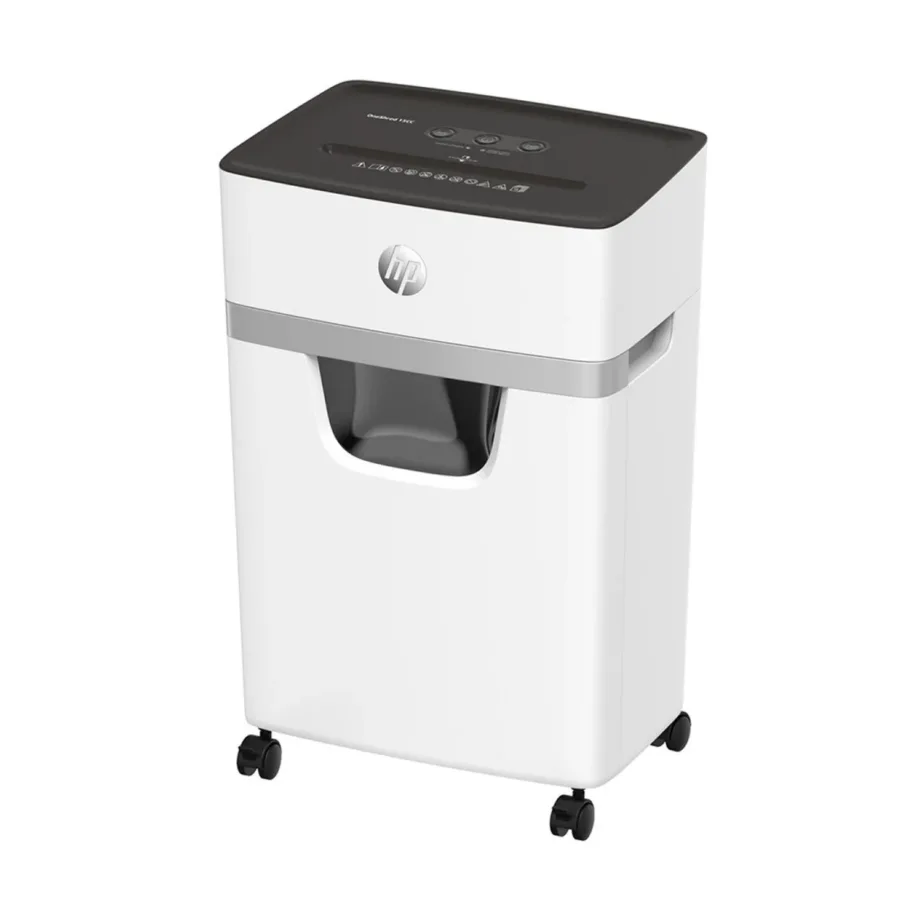 Hewlett-Packard HP OneShred 15CC 20L micro-cut paberipurustaja 15 lehele, 4×35 mm, valgushall, rullikutega - 2