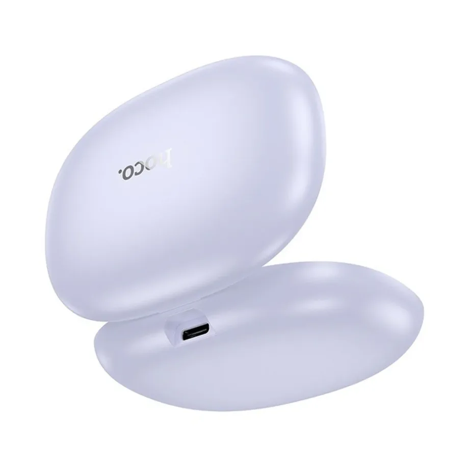 Hoco EA6 Bluetooth 5.4 avatud disainiga juhtmevaba peakomplekt, lilla, laadimiskarbiga, muusika ja kõnede jaoks – 2