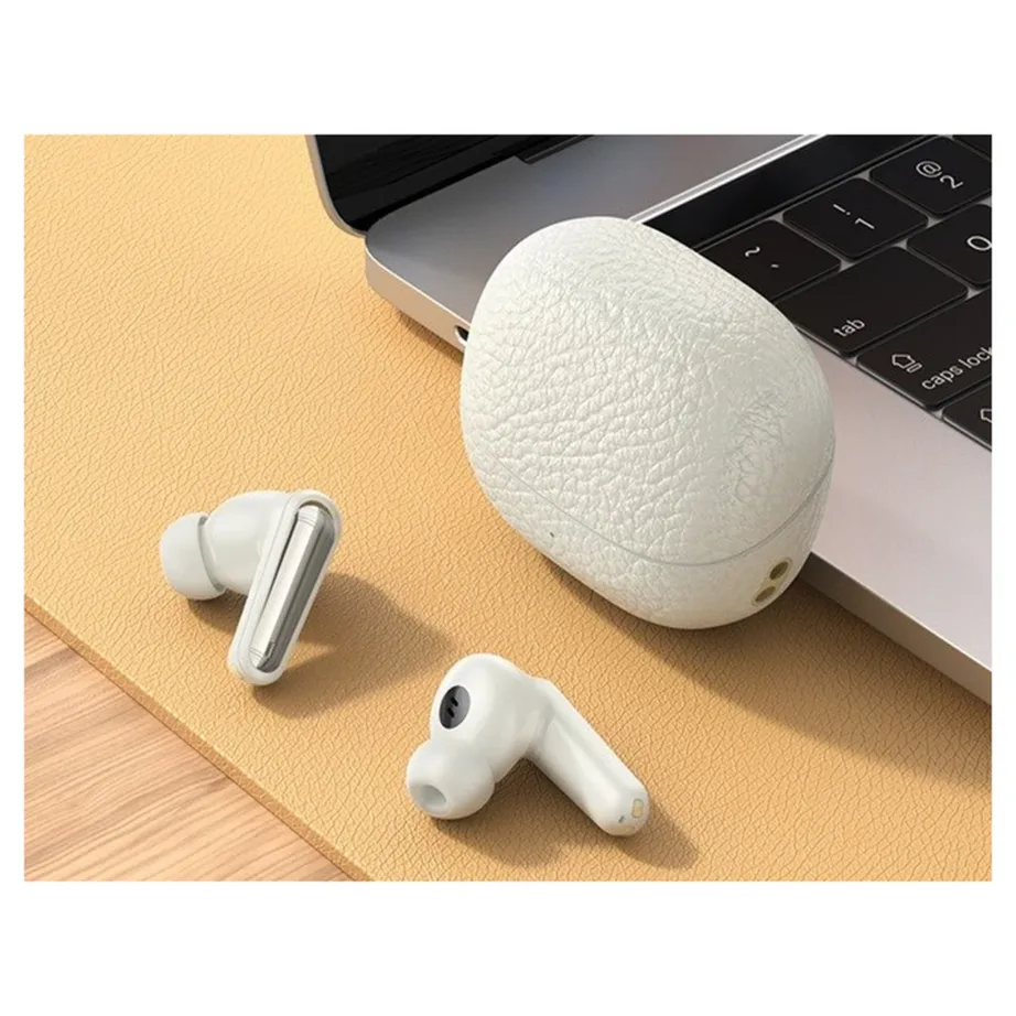 Hoco EQ23 Plus II valged in-ear juhtmevabad Bluetooth 5.4 mürasummutusega kõrvaklapid 6h/7h kõne- ja muusikaajaga laadimiskarbiga – 3