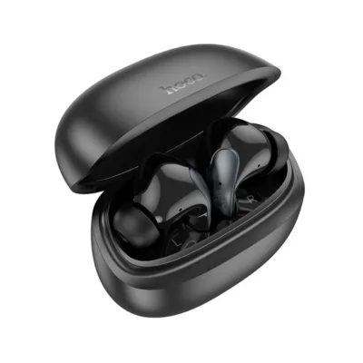 Hoco EQ5 5.3 Bluetooth mustad in-ear juhtmevabad kõrvaklapid aktiivse mürasummutusega, laadimiskarbiga, 7 tundi kõneaega
