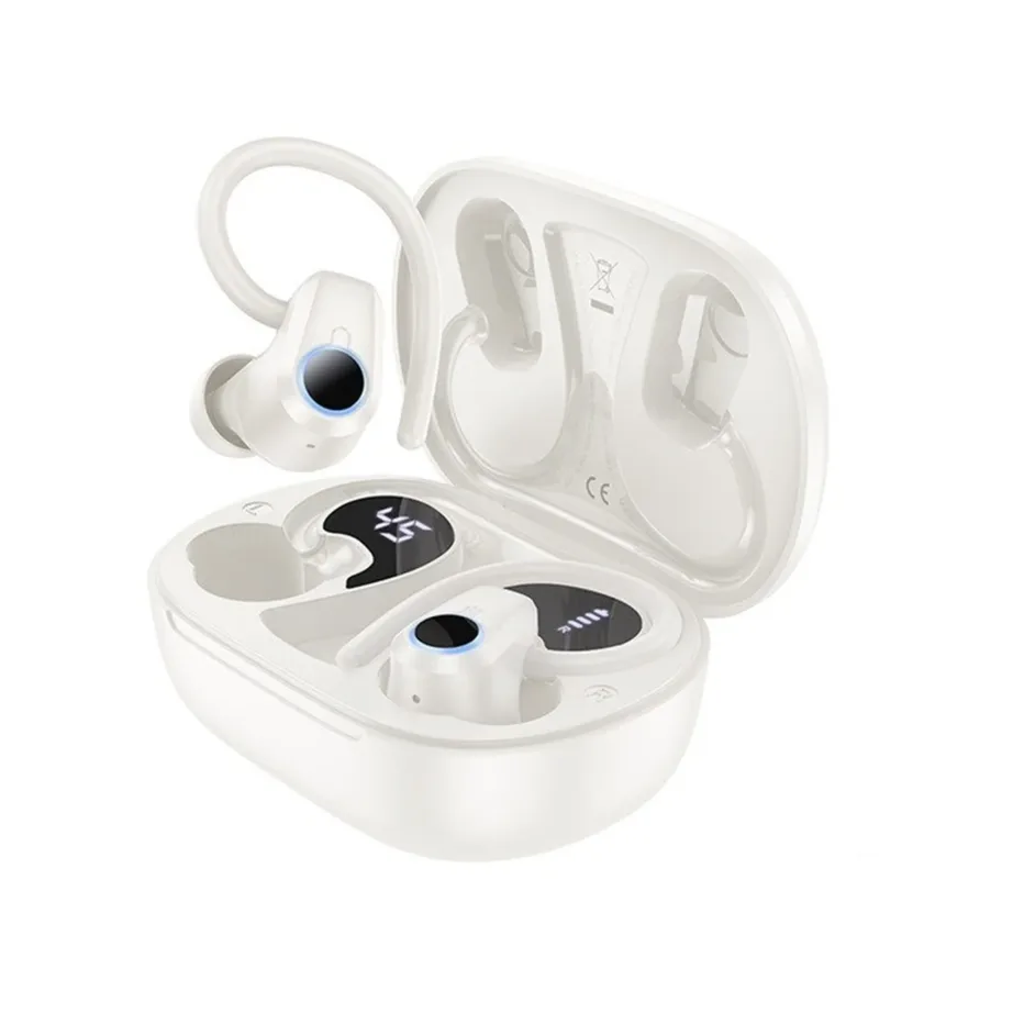 HOCO EQ8 Pure Joy 5.3 Bluetooth valged in-ear juhtmevabad kõrvaklapid laadimiskarbiga, 7 h kõneaeg, mikrofoniga - 2