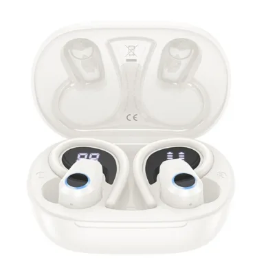 HOCO EQ8 Pure Joy 5.3 Bluetooth valged in-ear juhtmevabad kõrvaklapid laadimiskarbiga, 7 h kõneaeg, mikrofoniga