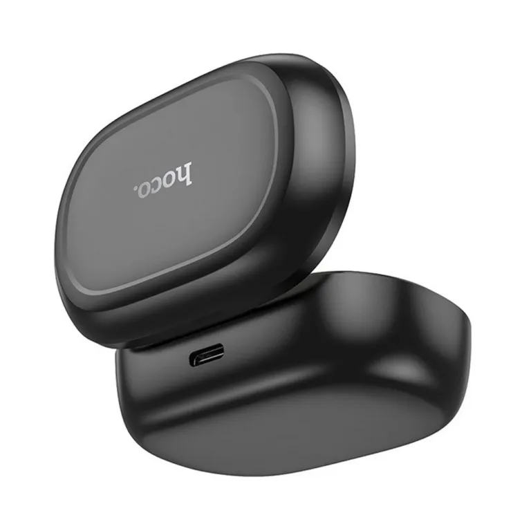 Hoco EQ8 Pure Joy mustad juhtmevabad in-ear Bluetooth 5.3 mikrofoniga kõrvaklapid laadimiskarbiga, kõnedele ja muusika kuulamiseks, ekraaniga, 7 h aku