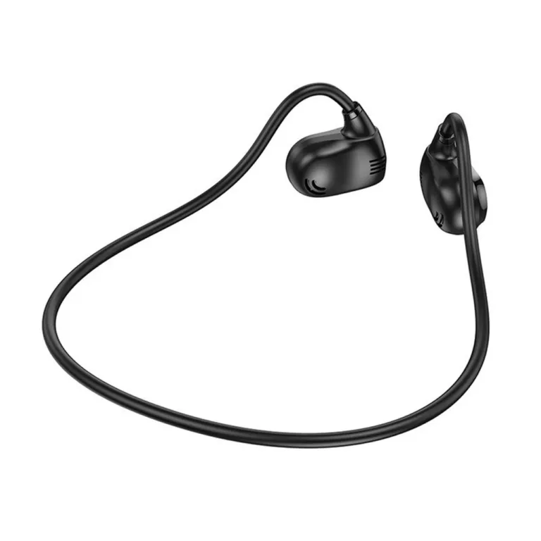 Hoco ES63 mustad 13 g õhujuhtivusega Bluetooth 5.3 kaelavõruga juhtmevabad kõrvaklapid 8 h kõnedele ja muusikale