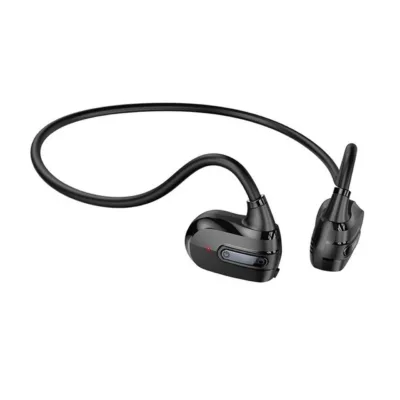 Hoco ES63 mustad 13 g õhujuhtivusega Bluetooth 5.3 kaelavõruga juhtmevabad kõrvaklapid 8 h kõnedele ja muusikale