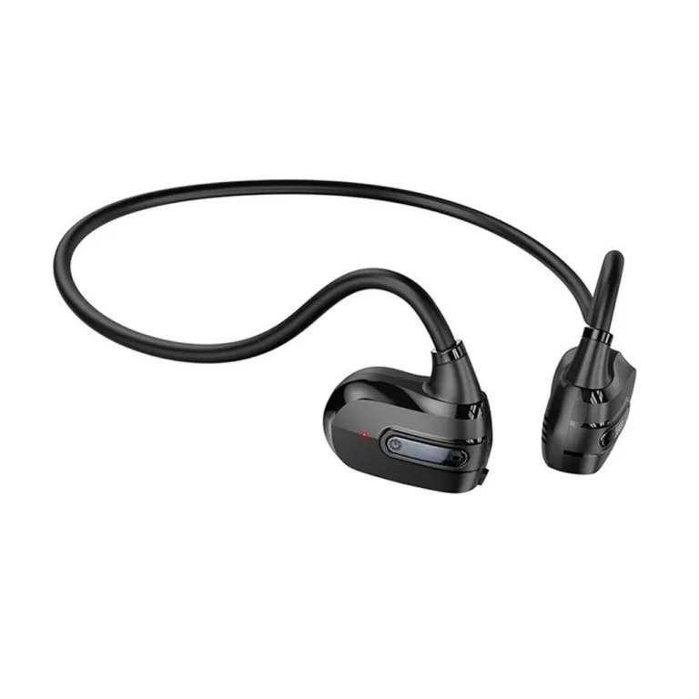 Hoco ES63 mustad 13 g õhujuhtivusega Bluetooth 5.3 kaelavõruga juhtmevabad kõrvaklapid 8 h kõnedele ja muusikale