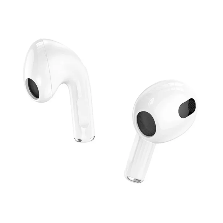 Hoco EW35 valged Bluetooth 5.3 in-ear juhtmevabad kõrvaklapid kõnedele ja muusika kuulamiseks laadimiskarbiga