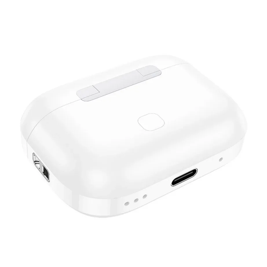 Hoco EW56 Plus valged in-ear juhtmevabad Bluetooth 5.3 aktiivse mürasummutusega kõrvaklapid laadimiskarbiga, kõnedeks ja muusikaks – 5