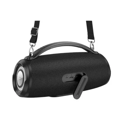 HOCO HA4 2x20W must kaasaskantav Bluetooth 5.3 kõlar RGB valgustusega, FM, TF, USB, AUX, 4500 mAh aku