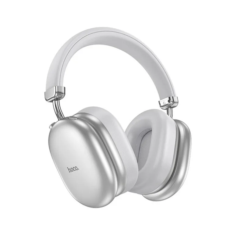 Hoco W35 Max 204x174x82 mm hõbedased ANC Bluetooth 5.4 on-ear juhtmevabad kõrvaklapid kuni 90 h kasutusaega