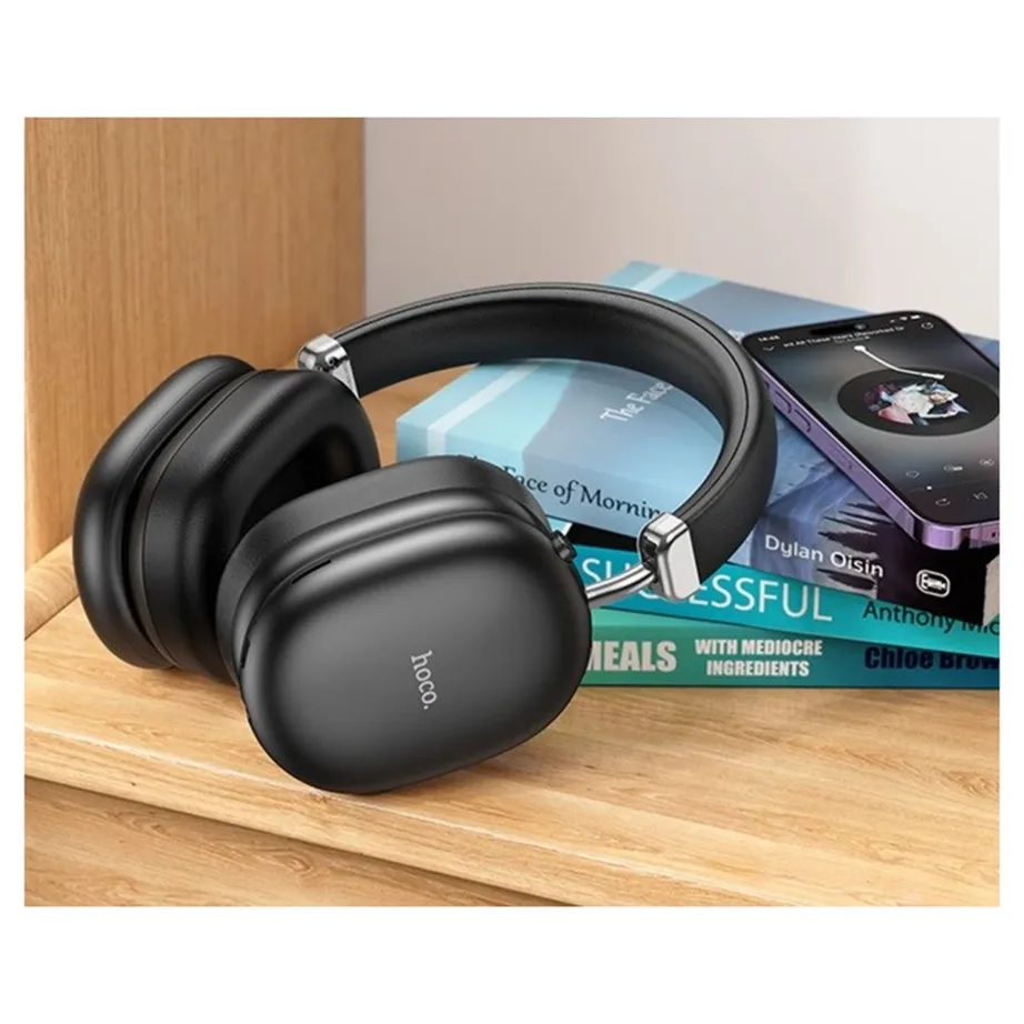 Hoco W35 Max ANC 204x174x82 mm mustad juhtmevabad Bluetooth 5.4 on-ear kõrvaklapid, 90 h aku, USB-C – 4