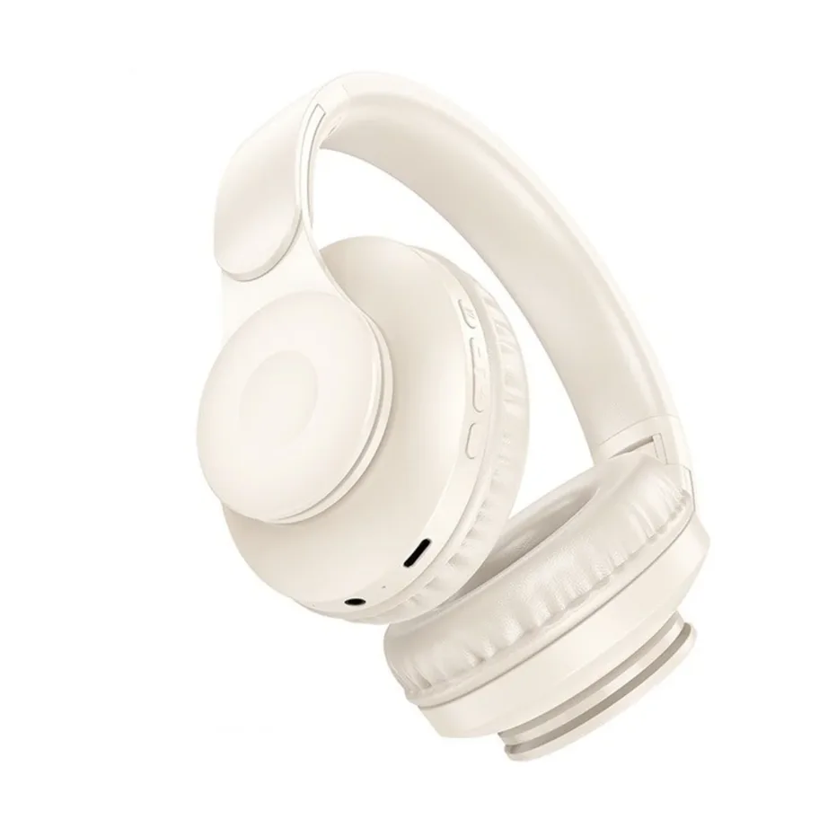 Hoco W45 5.3 Bluetooth 46h akuga valged on-ear juhtmevabad kõrvaklapid mikrofoniga ja AUX-sisendiga – 2