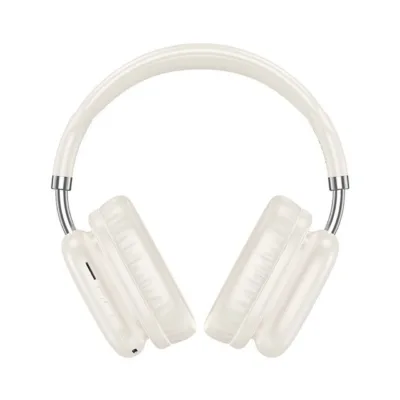 Hoco W52 Plus 46 h Bluetooth 5.4 piimjas valged juhtmevabad on-ear kõrvaklapid mikrofoniga