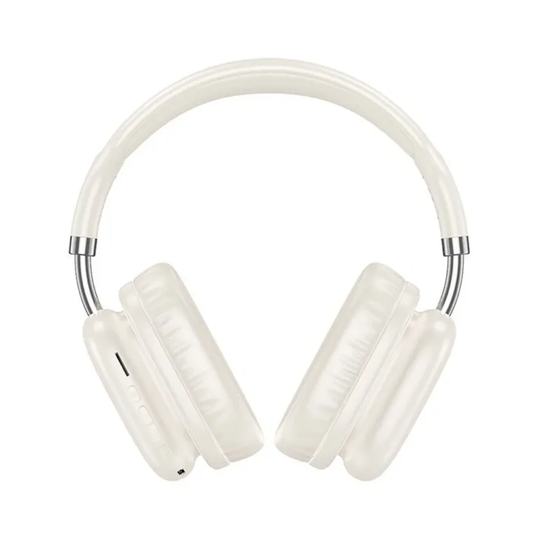 Hoco W52 Plus 46 h Bluetooth 5.4 piimjas valged juhtmevabad on-ear kõrvaklapid mikrofoniga