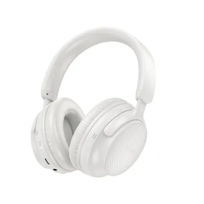 HOCO W53 198x153x81 mm valged juhtmevabad Bluetooth 5.4 on-ear kõrvaklapid, 46 h aku, USB-C, AUX