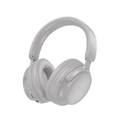 Hoco W53T 46 h juhtmevabad Bluetooth 5.4 on-ear hallid kõrvaklapid mikrofoniga, USB-C laadimine ja AUX-sisend