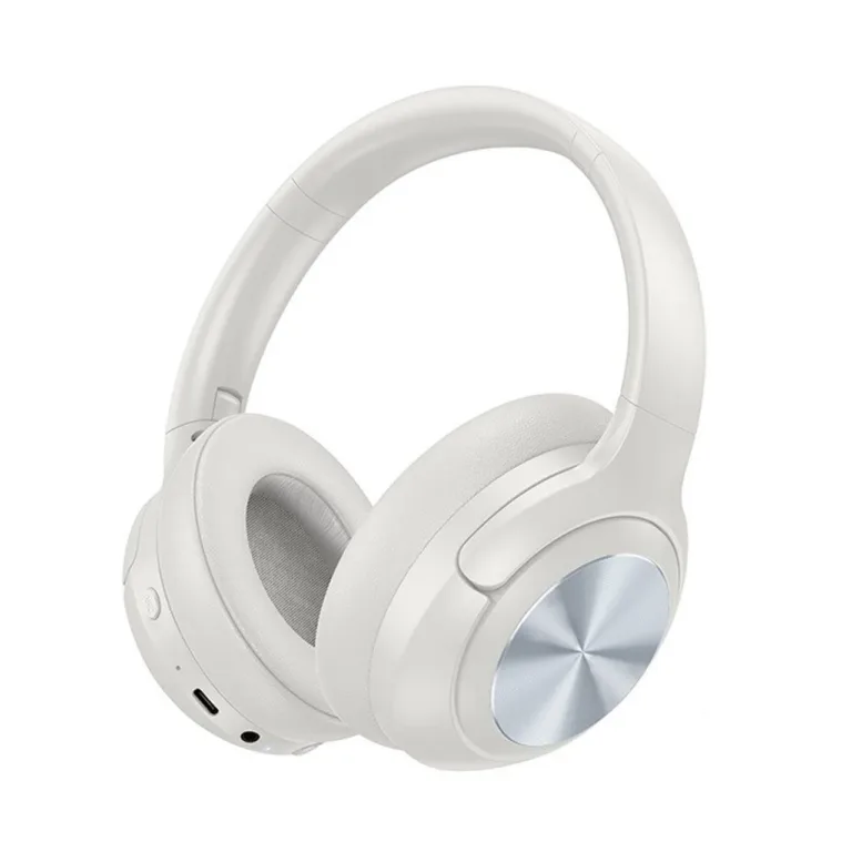 Hoco W54 30h ANC hallid juhtmevabad Bluetooth 5.4 on-ear kõrvaklapid, mikrofoniga ja AUX sisendiga