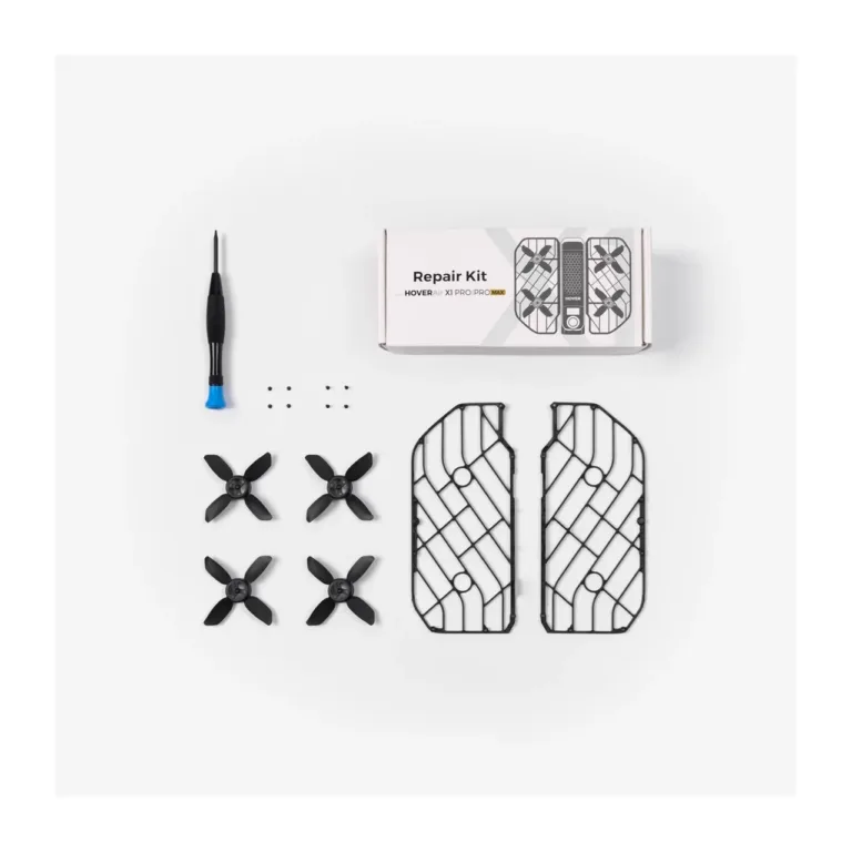 HOVERAir SP86H020 must technopolümeerist remondikomplekt (4 propellerit, 2 kaitseraami) X1 Pro ja ProMax droonile