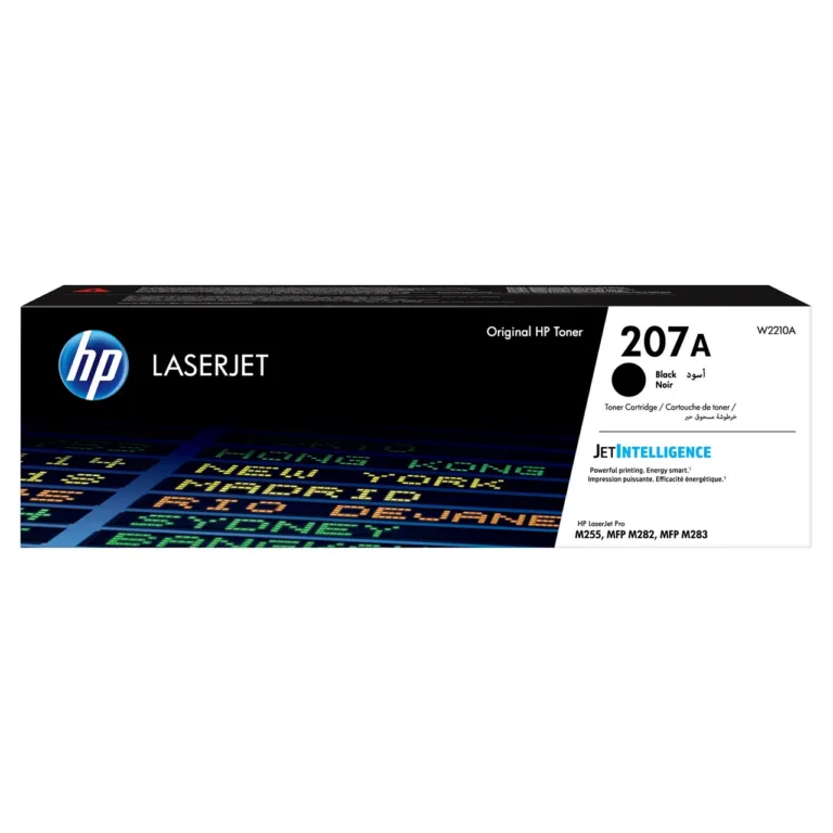 HP 207A W2210A must originaal toonerkassett, 1350 lk, LaserJet Pro M255/M282/M283 printerile