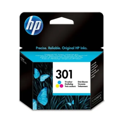 HP 301 CH562EE tri-color 3 ml originaaltindikassett, kuni 165 lehekülge, DeskJet/Envy/OfficeJet printeritele