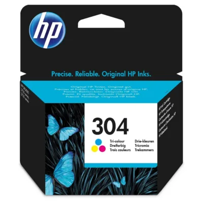 HP 304 N9K05AE originaalne kolmekomponentne 2 ml värvitindikassett (C/M/Y) DeskJet 2620/2630 printerile, kuni 100 lehekülge