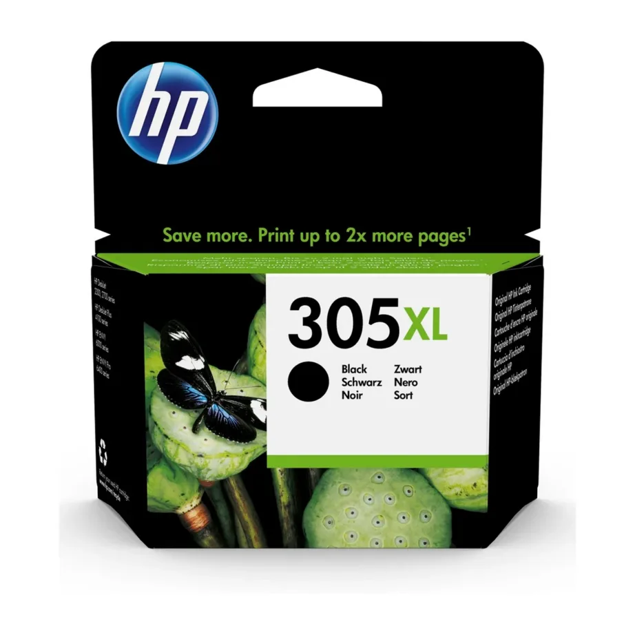 HP 305XL 3YM62AE 4 ml must pigmenttindiga XL originaaltindikassett, 240 lehte, DeskJet ja ENVY printeritele