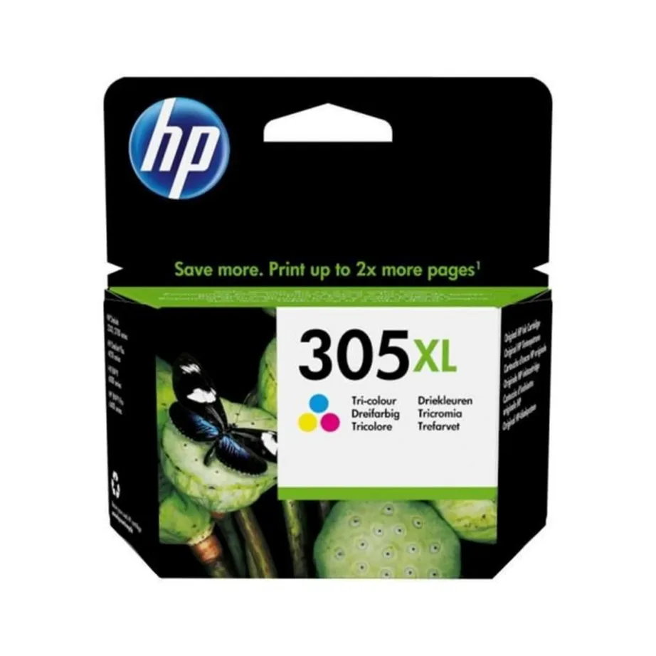HP 305XL 3YM63AE XL kolmevärviline originaaltindikassett (tsüaan/magenta/kollane), 5 ml, kuni 200 lehekülge, 1 tk, HP printeritele
