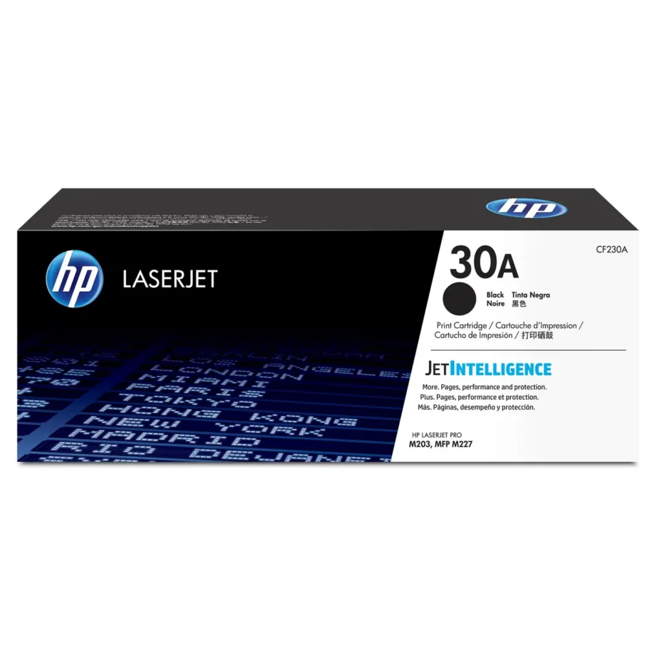 HP CF230A 30A must originaal LaserJet toonerkassett, 1600 lehte, HP LaserJet Pro M203/M227 printerile