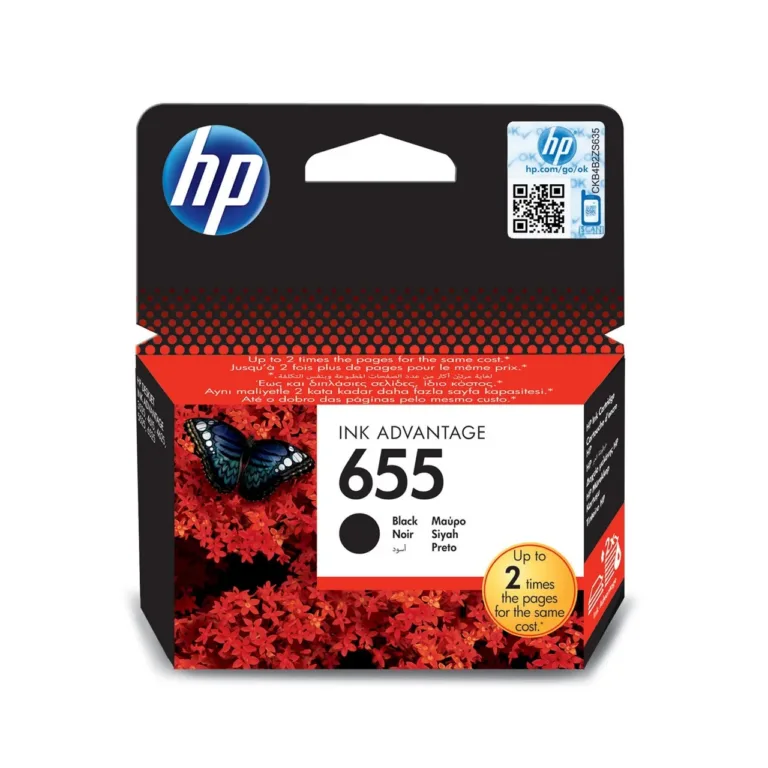HP CZ109AE 655 originaalne fotomust tindikassett, 550 lehte, dye-tint, 1 tk, tindiprinteritele