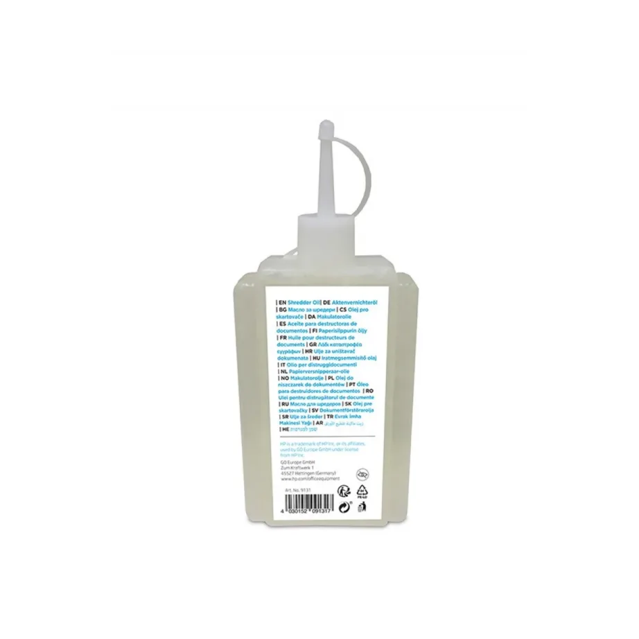 HP HPO9131OIL120ML 120 ml purustajaõli aplikaatorpudeliga kontoripurustite hoolduseks