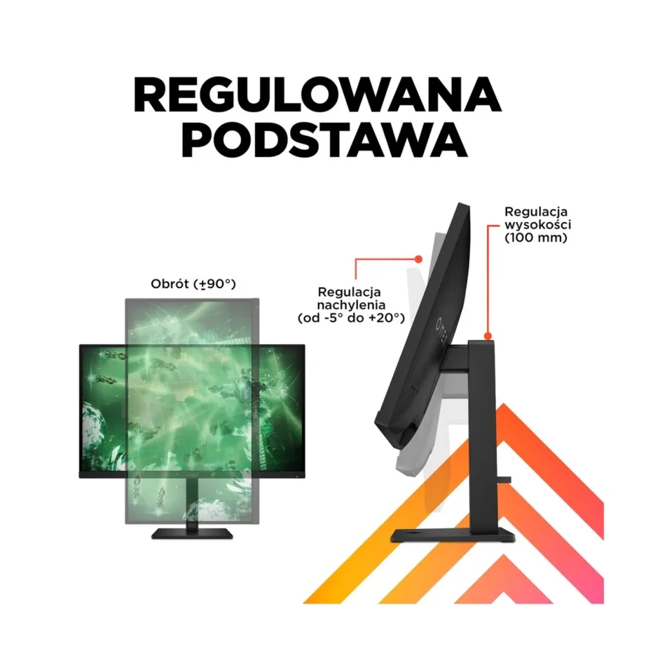 HP OMEN 27q 27″ QHD 165Hz IPS mängurimonitor, 1ms, FreeSync Premium, must, jalusega – 12