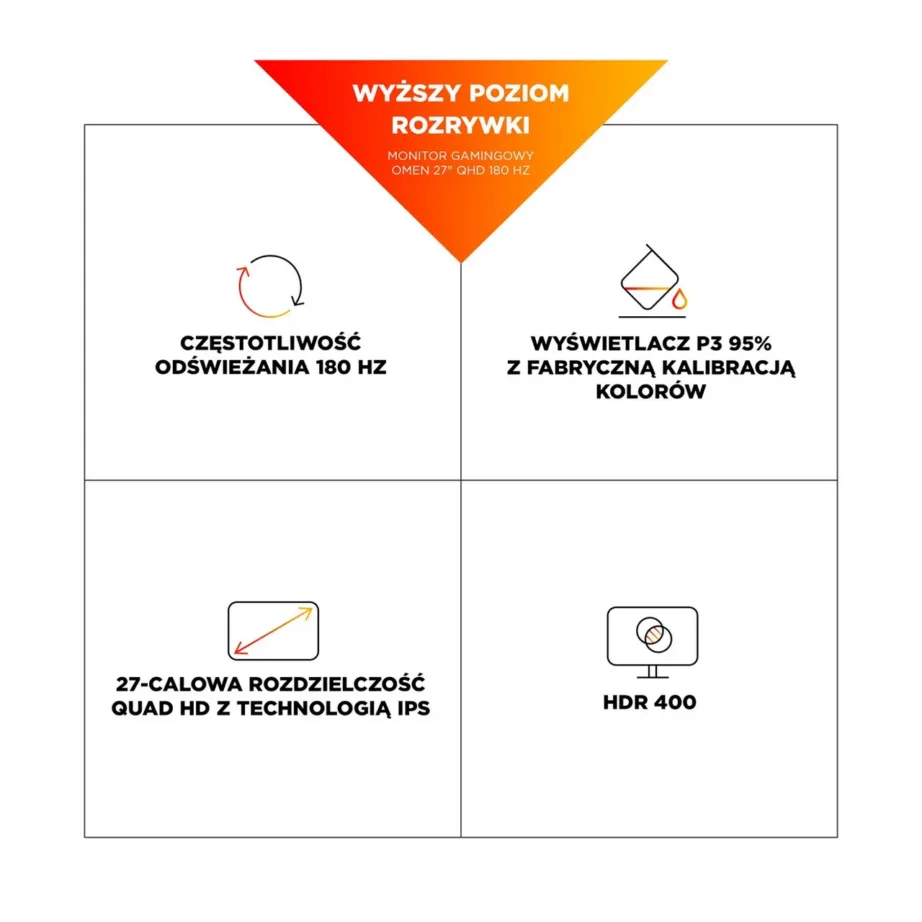 HP OMEN 27q G2 27″ QHD IPS 180Hz mängumonitor, 1 ms, FreeSync, HDR400, must, AV4H6E9#ABB – 4