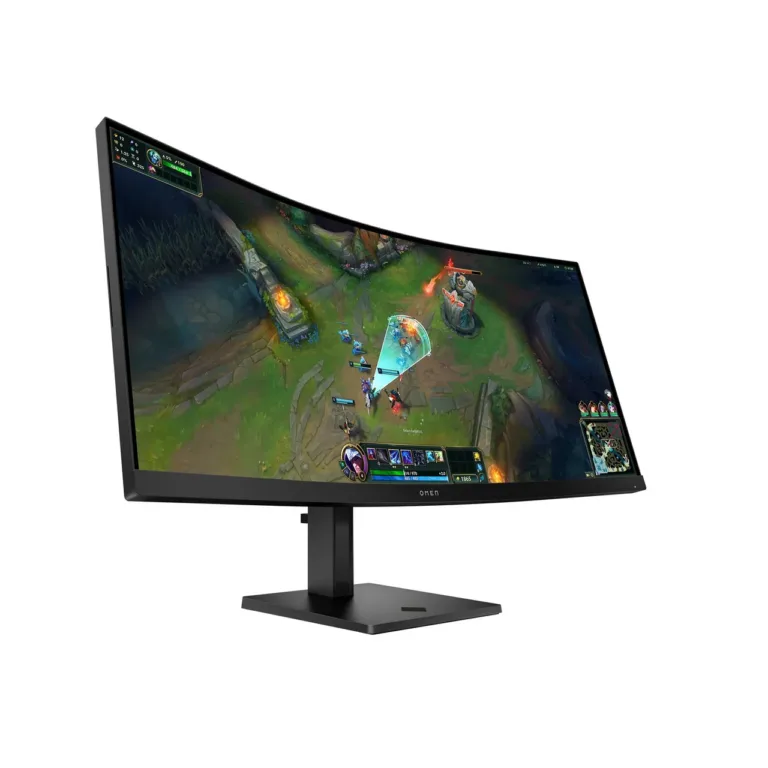HP OMEN 34c G2 34-tolline 180Hz kumer WQHD mängurimonitor, VA-paneel, DisplayHDR400, FreeSync, 3440x1440, must