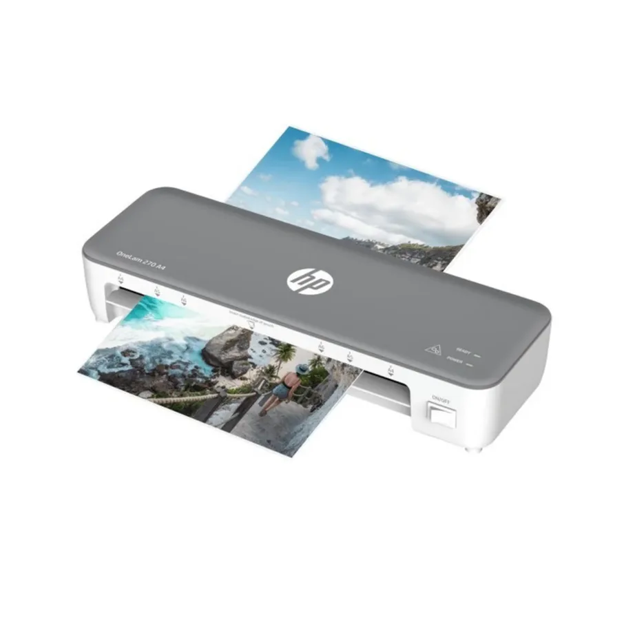 HP OneLam 270 A4 kuumlaminaator, 270 mm/min, 120 °C, 2 rullikut, 80–125 µm taskute jaoks, hall – 3