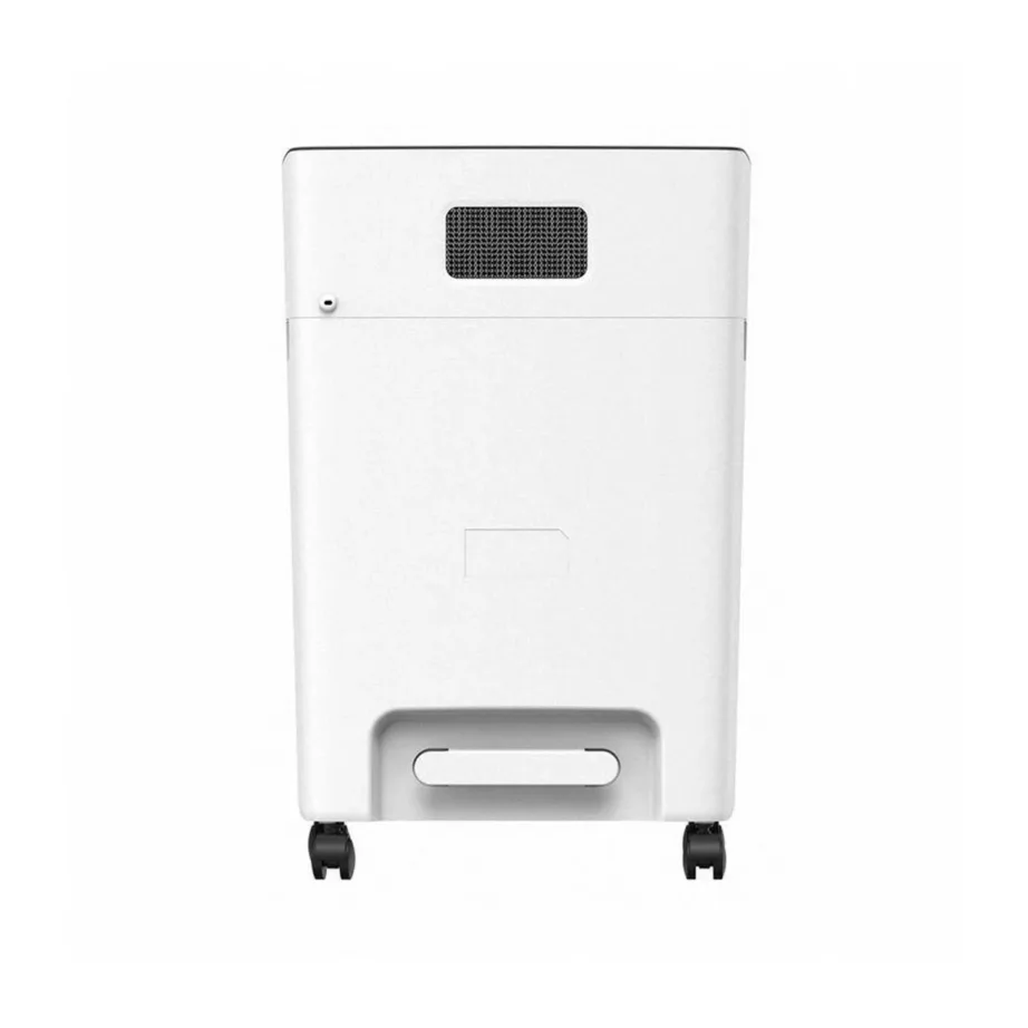 HP OneShred 10MC 10-leheline 20L mikrolõikega P-5 paberipurustaja, krediit- ja klambritega paberi hävitamine, 354x240x534 mm, helehall, ratastega – 4